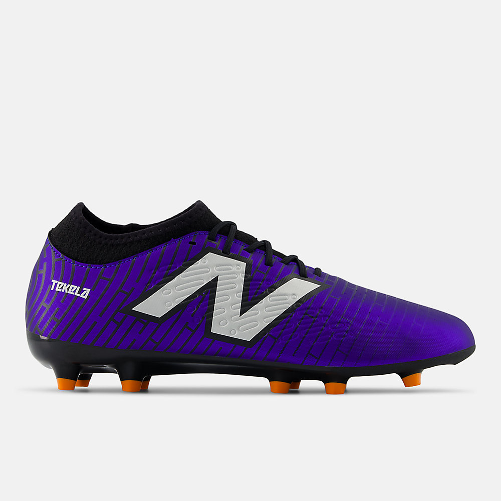 New Balance TEKELA MAGIQUE FG V4+ Shoes Infinity Blue with Metallic Silver and Black